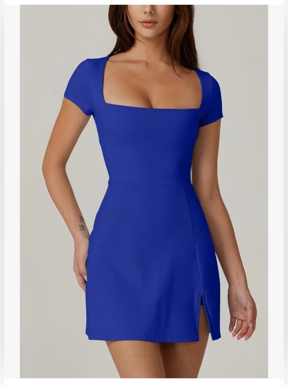 Square Neck Tennis Dress - Picture 3 of 9